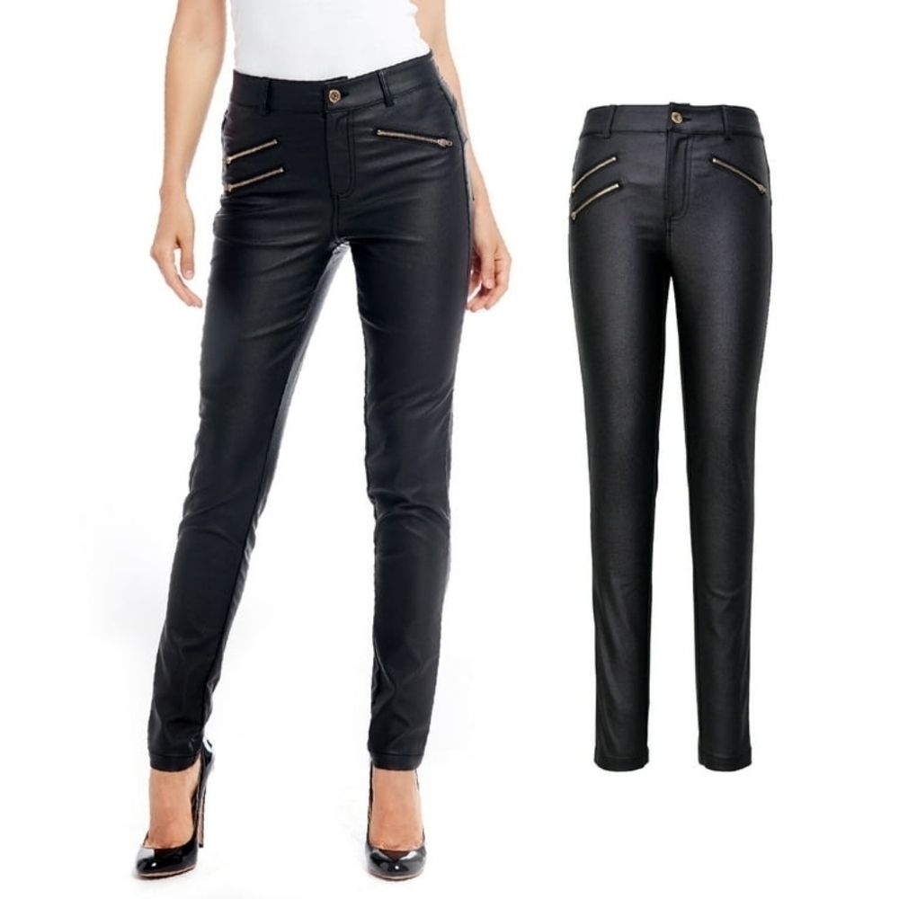 LOFT Women's Black Gray Skinny Stretchy Comfortable Pants Size 10 NWT